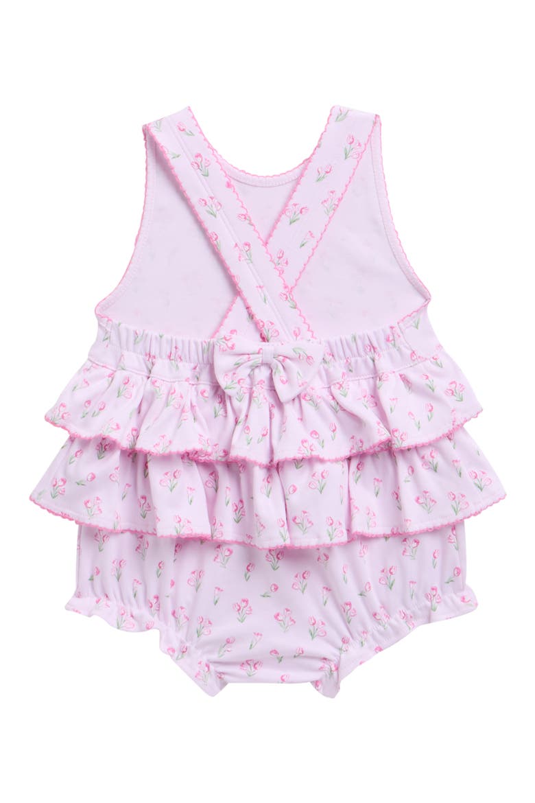 Print Pima Cotton Bubble Romper, Alternate, color, MULTI PINK