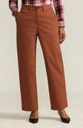 Lands' End Chino High Rise Rail Straight Leg Pants