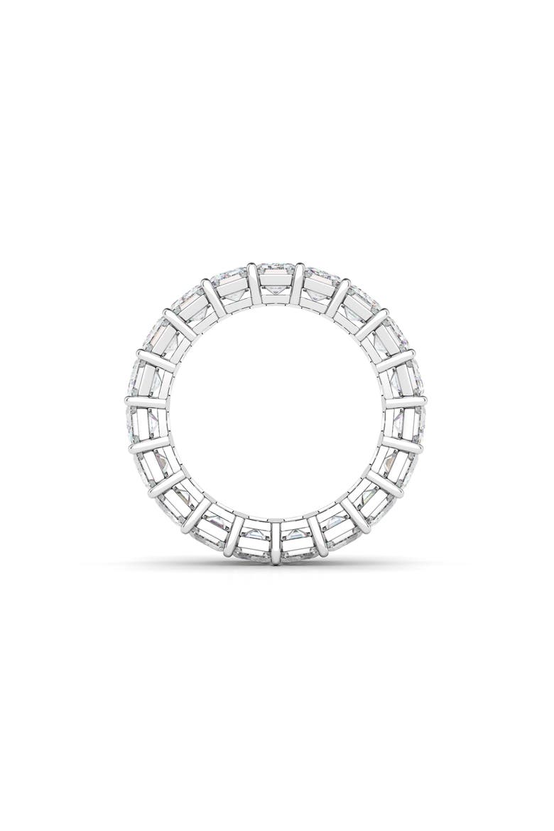 Emerald Cut Lab Created Diamond 18K Gold Eternity Band, Alternate, color, WHITE GOLD