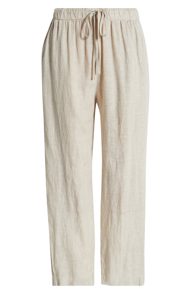 Caslon<sup>®</sup> Easy Straight Leg Linen Pants, Alternate, color,