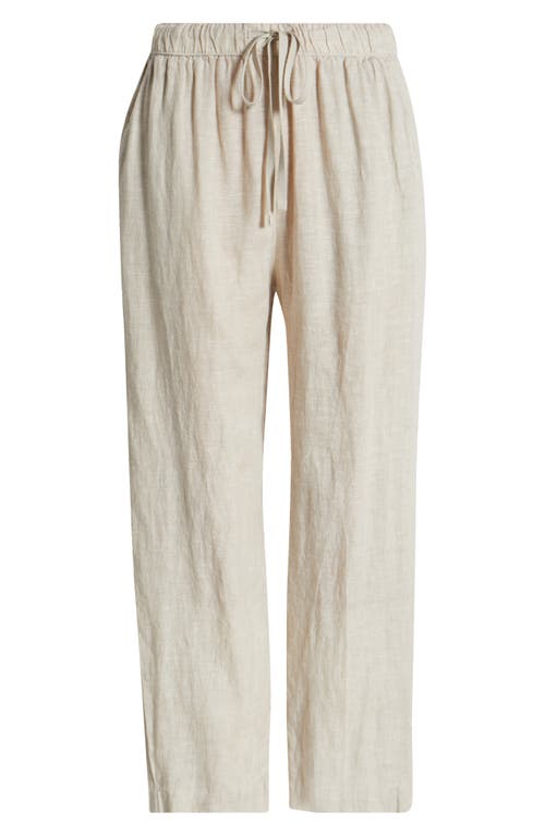 Caslonr Caslon(r) Easy Straight Leg Linen Pants In Flax
