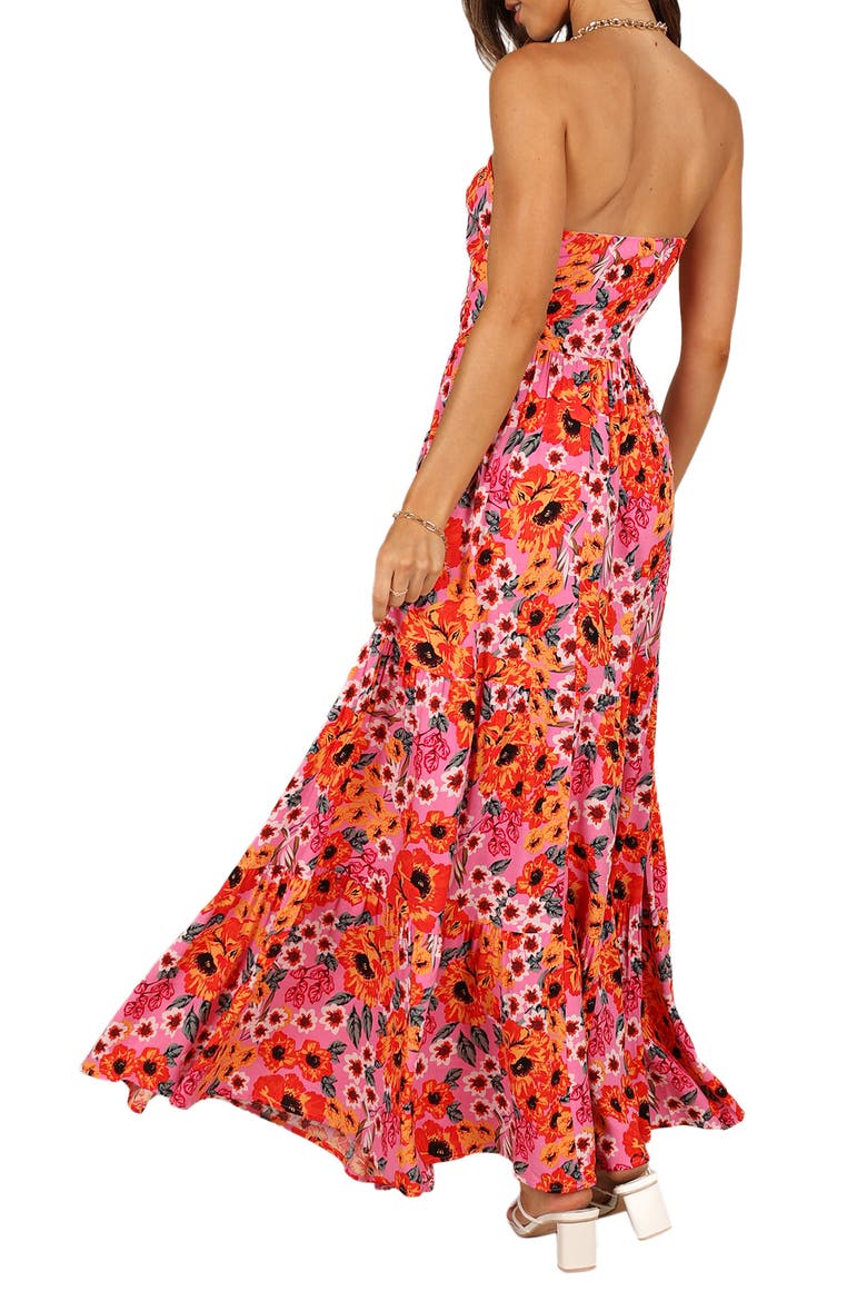 Sarai Floral Cutout Maxi Dress, Alternate, color, PINK
