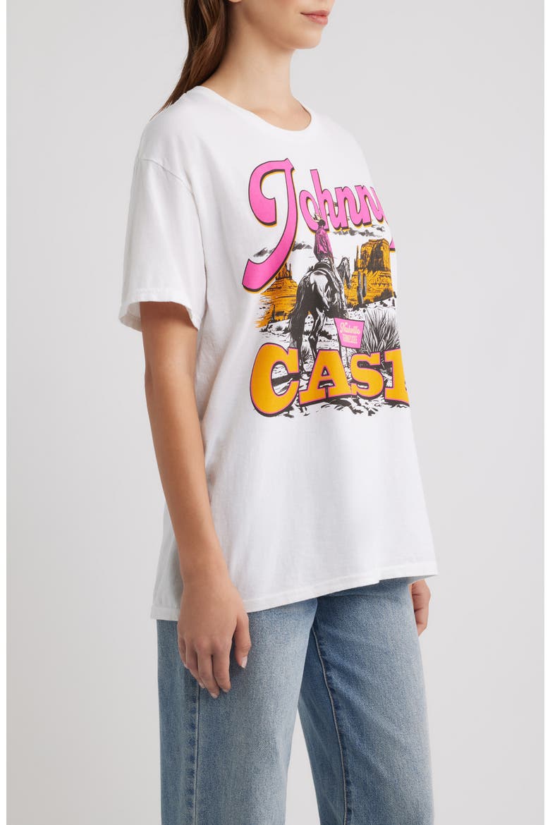 Johnny Cash Graphic T-Shirt, Alternate, color, WHITE