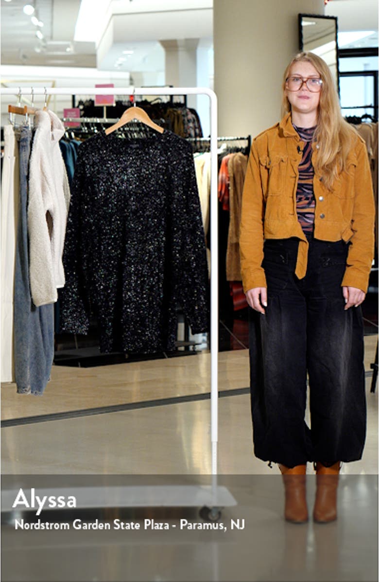 Dazzle Long Sleeve Sweater Dress, sales video thumbnail