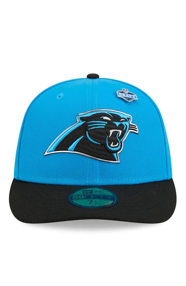 New Era Men's New Era Blue/Black Carolina Panthers 2026 NFL Draft Pre-Curved 59FIFTY Fitted Hat, Alternate, color, Blue