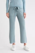 Splendid Rib Knit Wide Leg Crop Pants