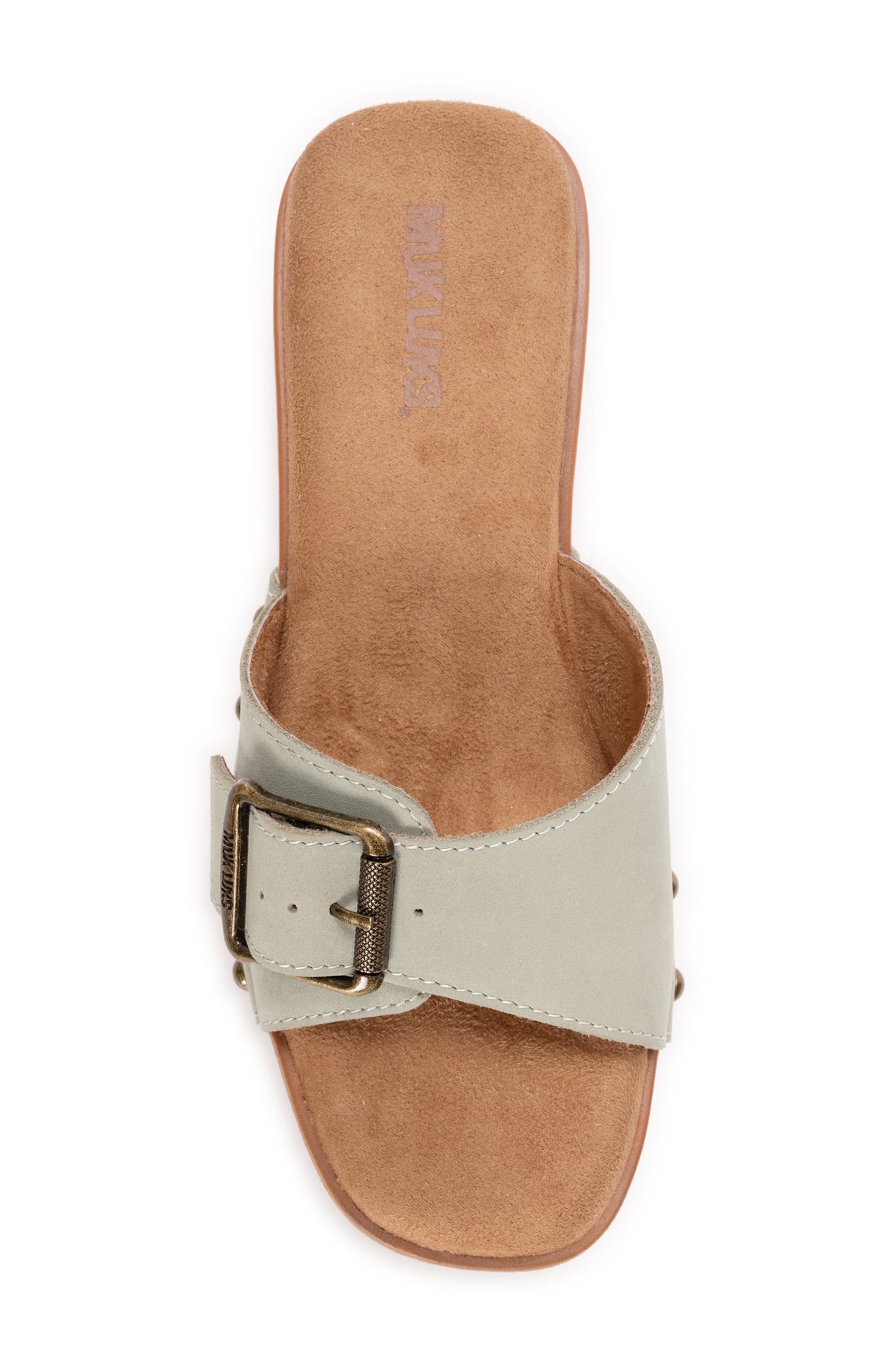 MUK LUKS Cora Sandal, Alternate, color, Sage
