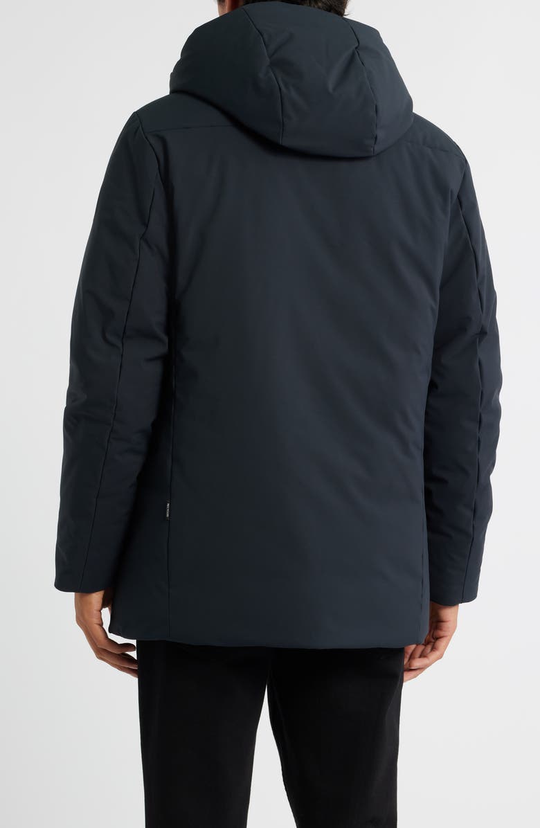 Save The Duck Antoine Faux Fur Lined Waterproof Hooded Parka, Alternate, color, Black