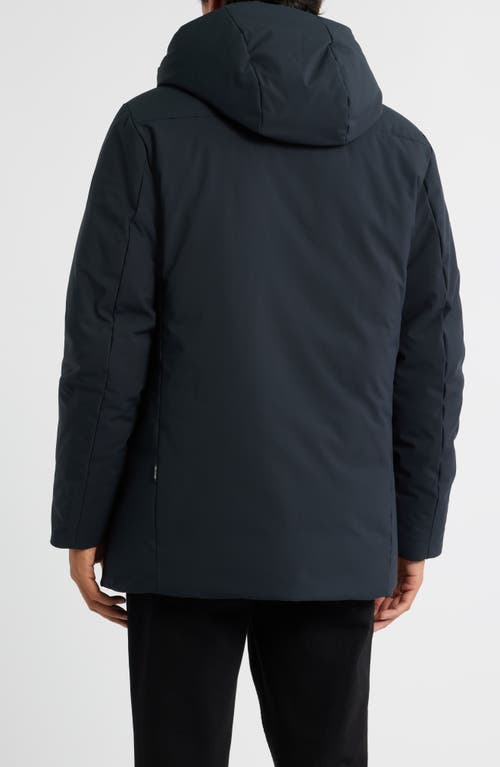 Save The Duck Antoine Faux Fur Lined Waterproof Hooded Parka In Black