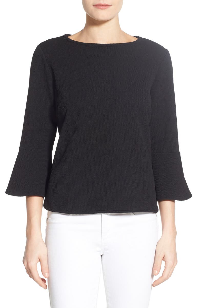 Bobeau Bell Sleeve Top, Main, color, 