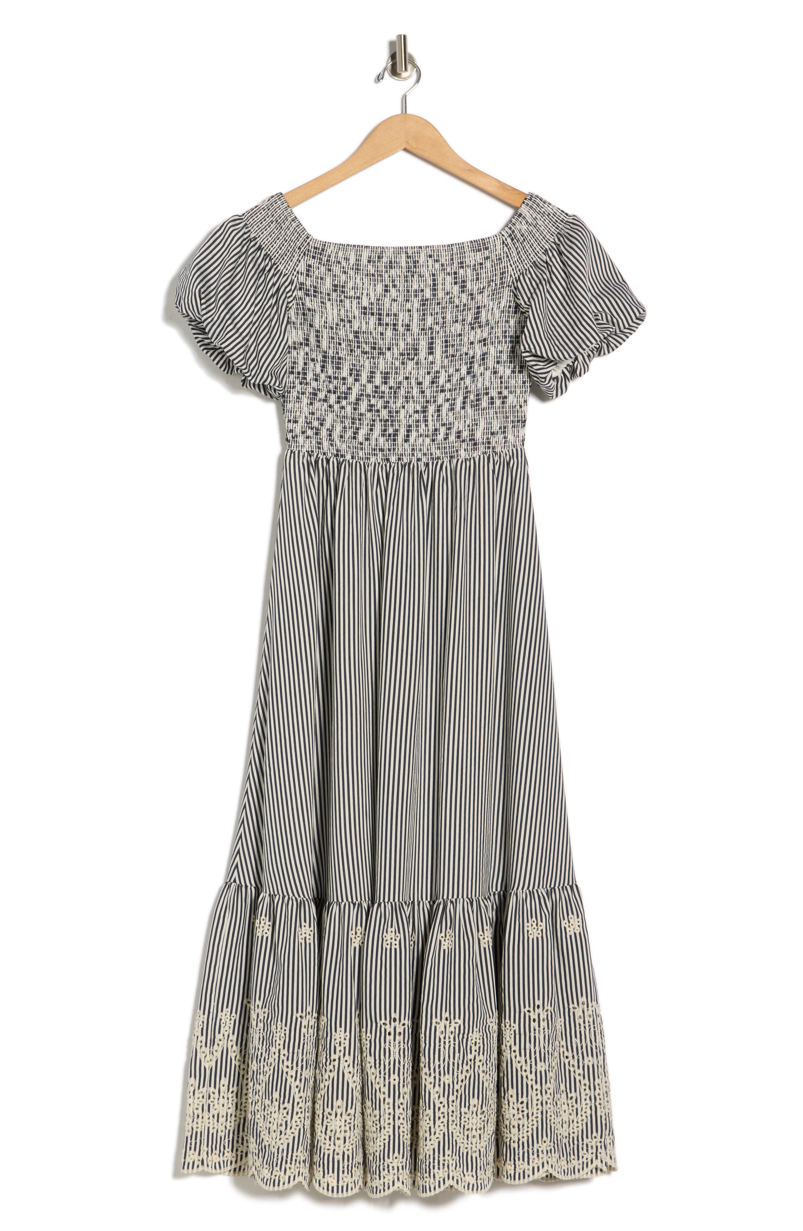 FLYING TOMATO Striped Midi Dress