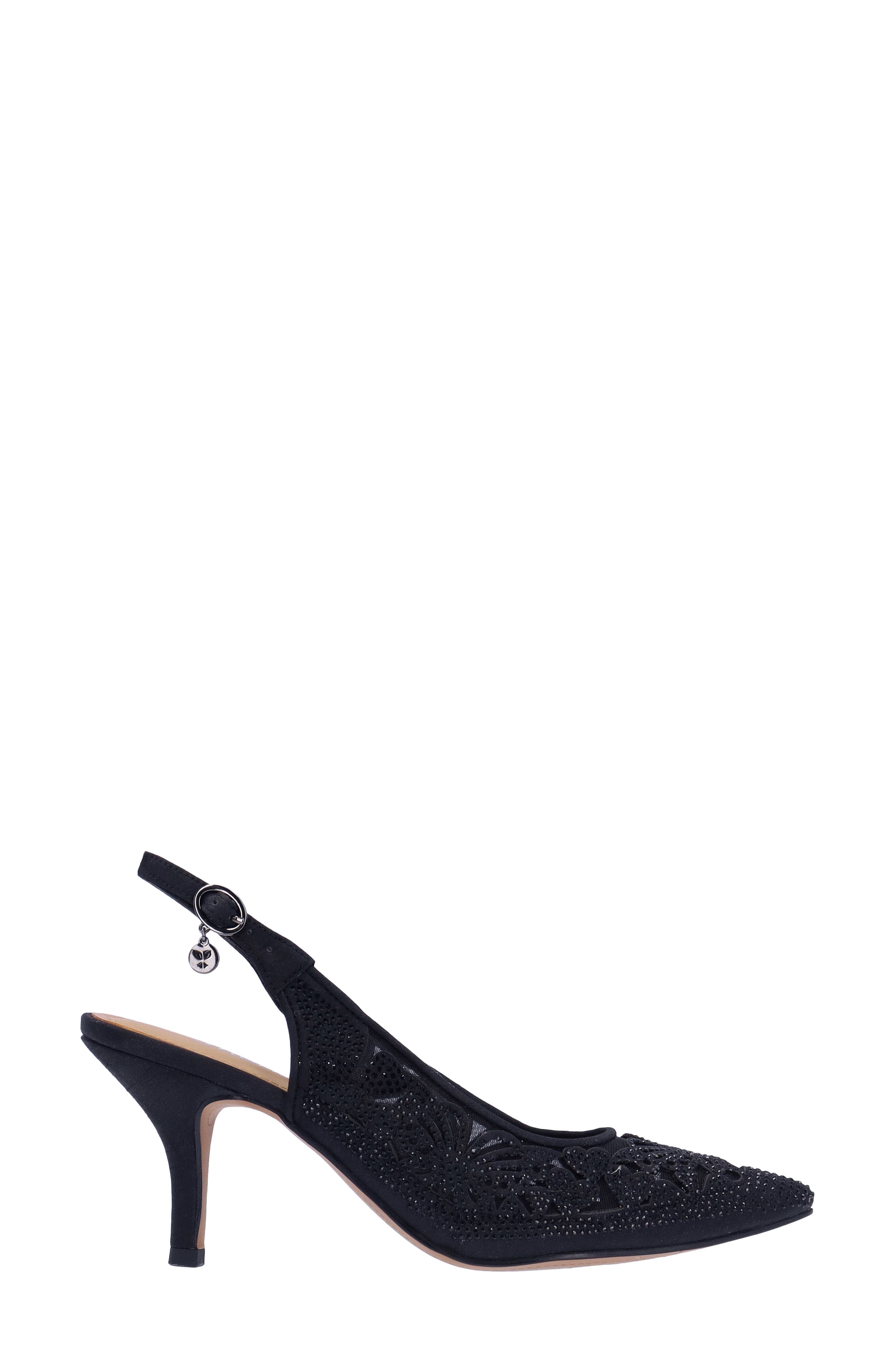 J. Reneé Vanani Slingback Pointed Toe Pump, Alternate, color, Black