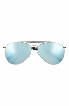 Hurley Shorebreak 60mm Polarized Aviator Sunglasses