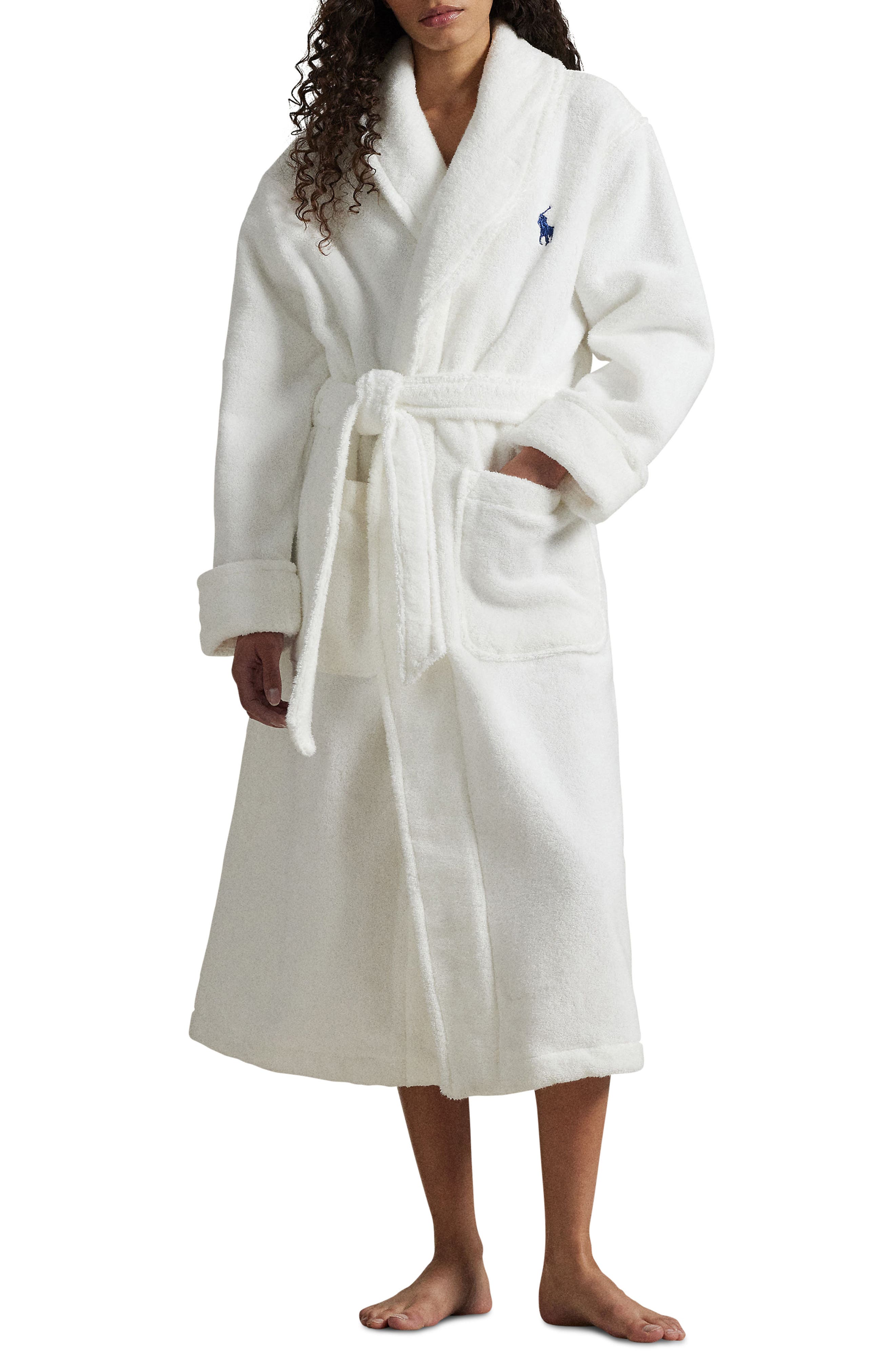 Polo Ralph Lauren Bear Print Organic Cotton Robe