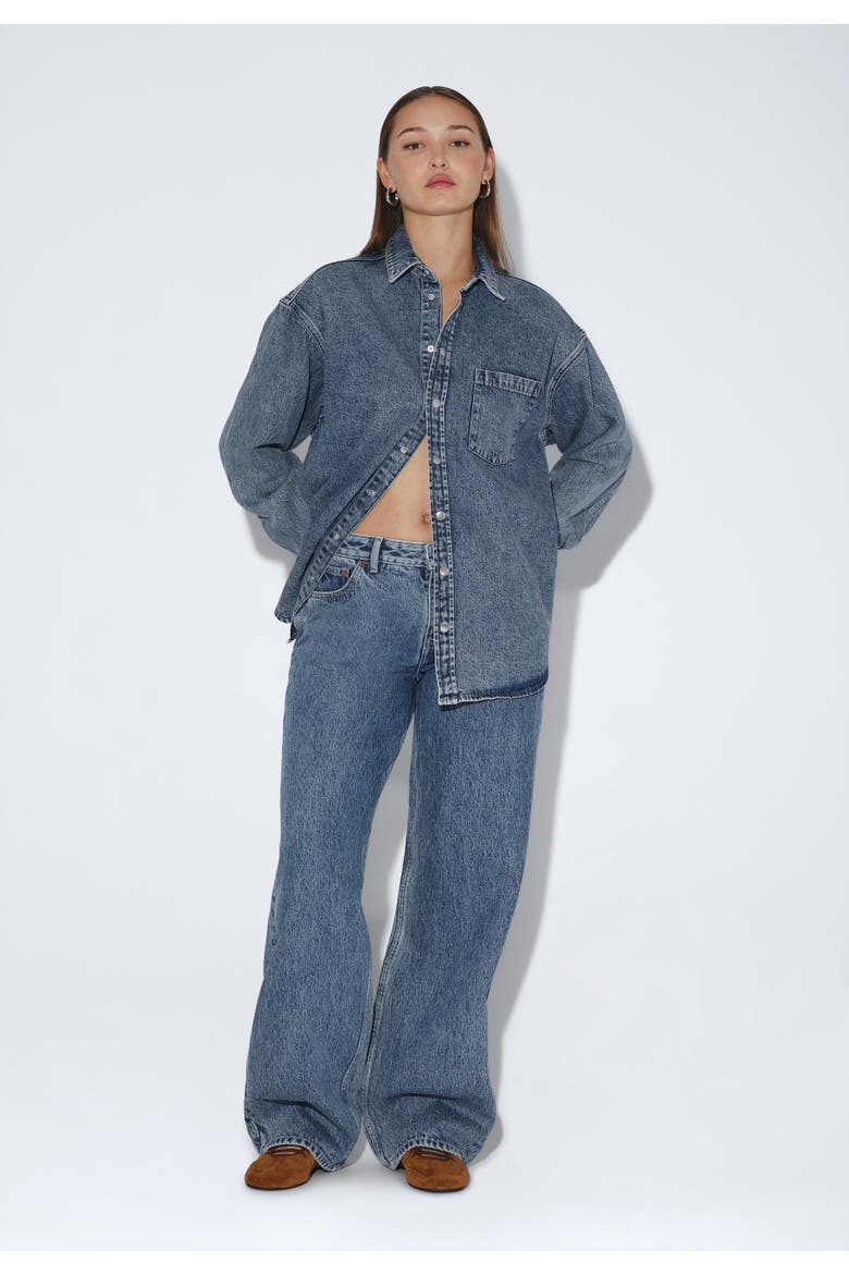 Hill Low Relaxed Jeans, Main, color, Drift Sky Retro