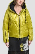 DKNY Crop Hooded Puffer Jacket