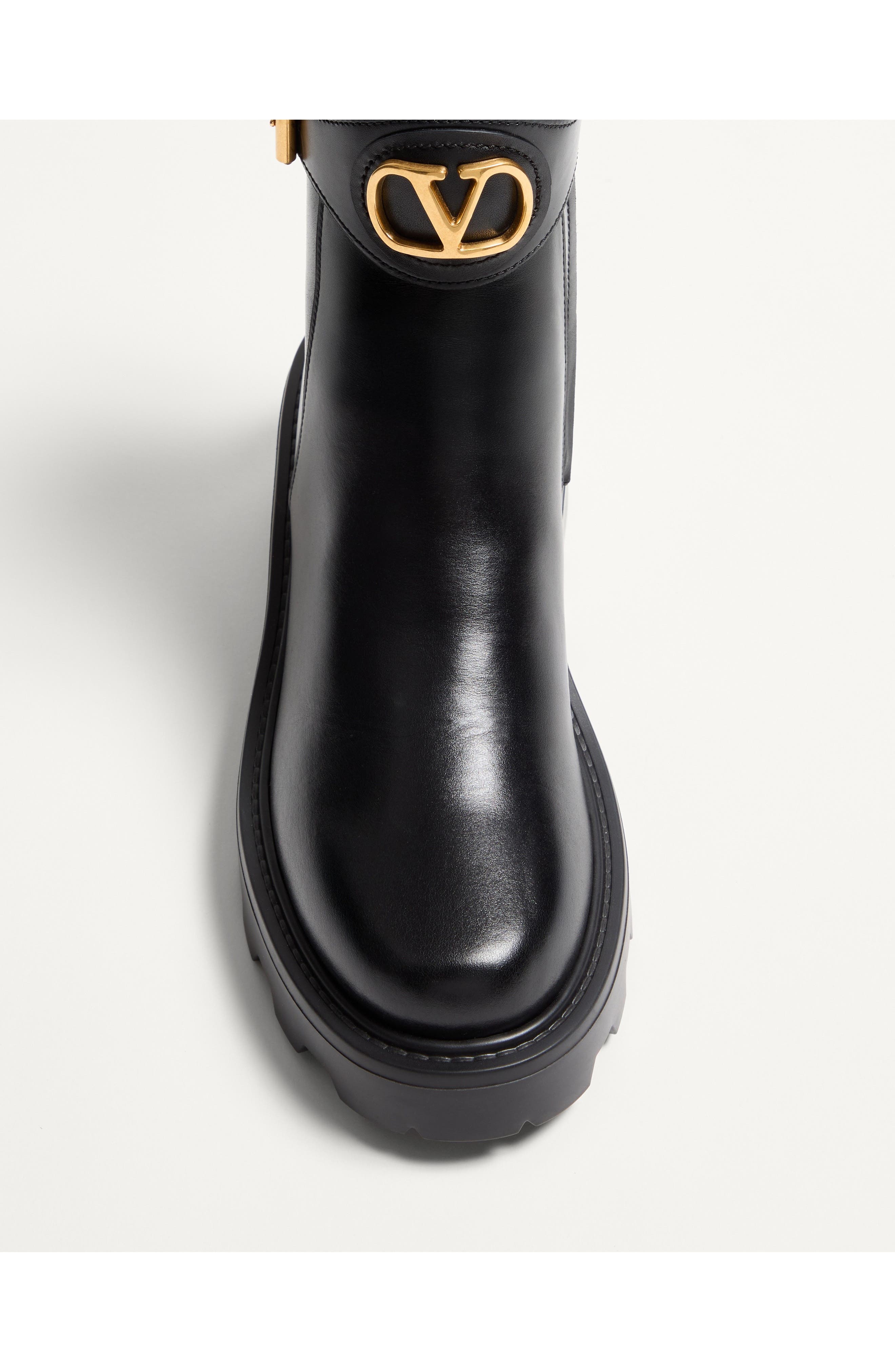 Valentino VLOGO Signature Bootie, Alternate, color, Black