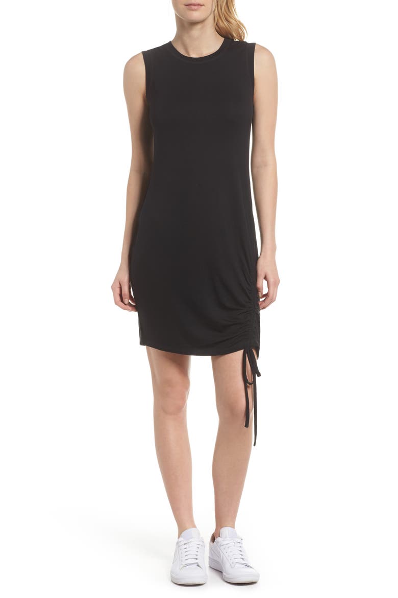 Post Studio Dress, Main, color, BLACK