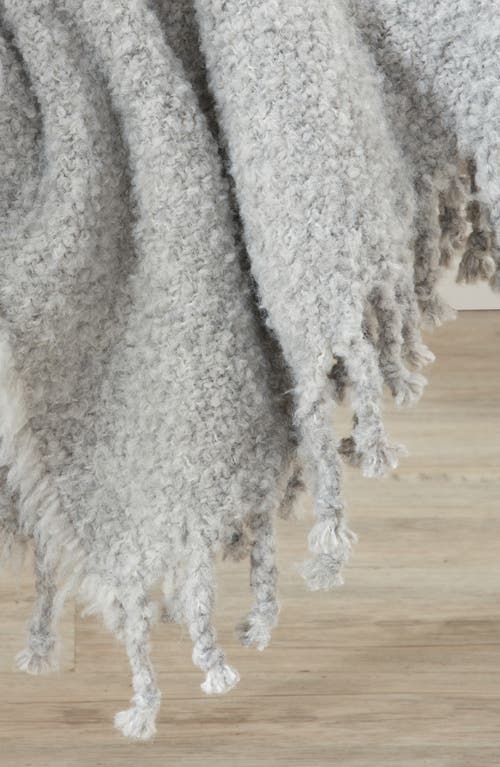 Nordstrom Nest Tassel Throw In Grey Vapor