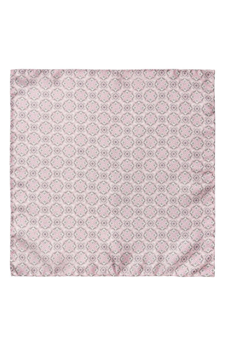 Eton Quadrant Silk Pocket Square, Alternate, color, 