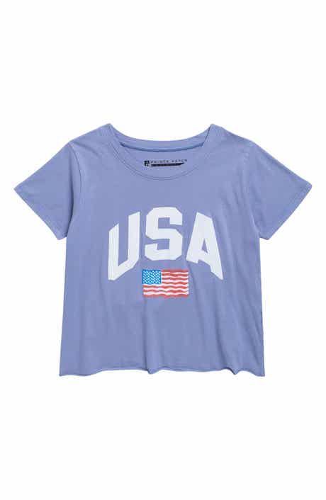 Prince Peter Kids' USA Crop Graphic T-Shirt
