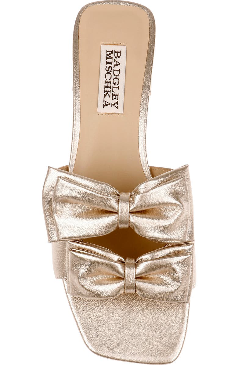 Badgley Mischka Collection Giorgia II Slide Sandal, Alternate, color, Champagne Leather