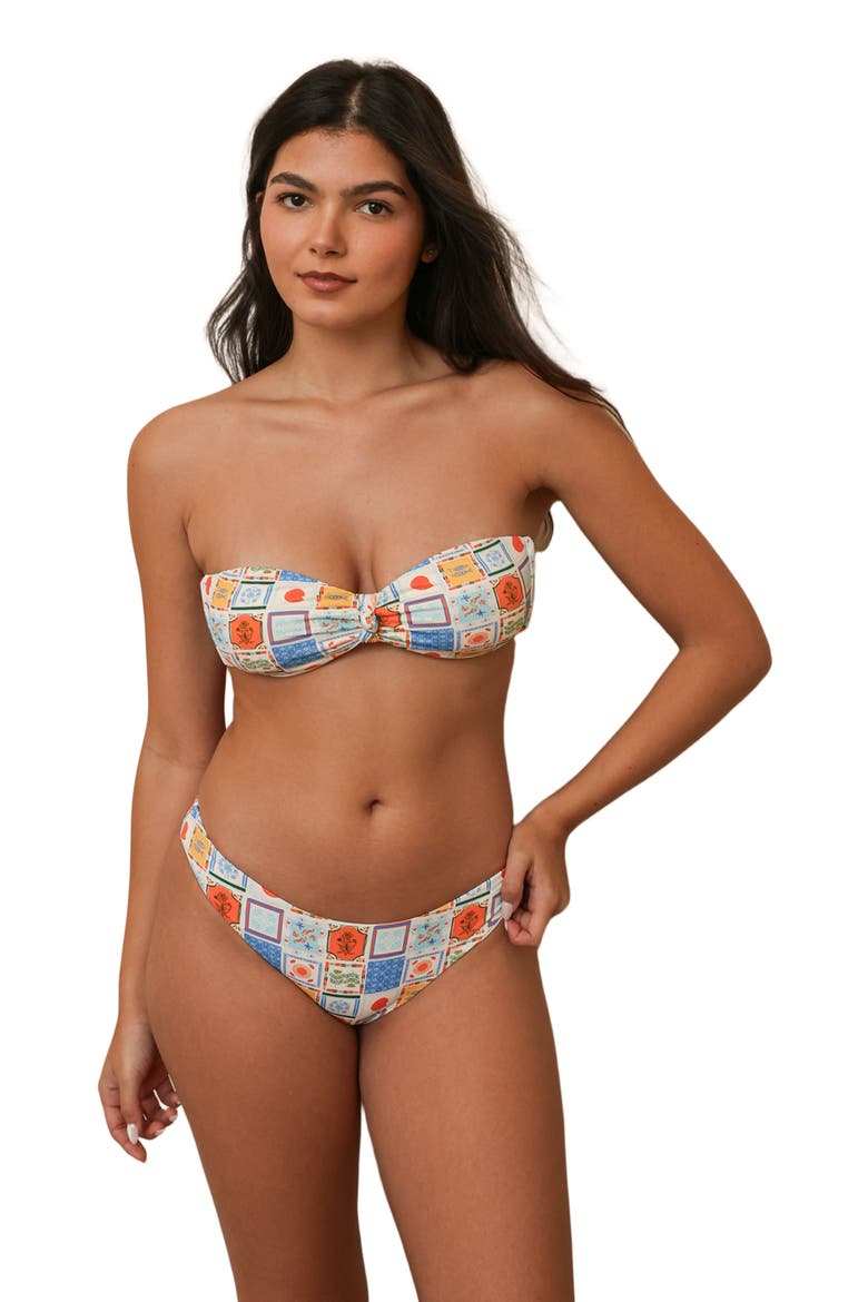 Shay Bandeau Bikini Top, Alternate, color, Solana