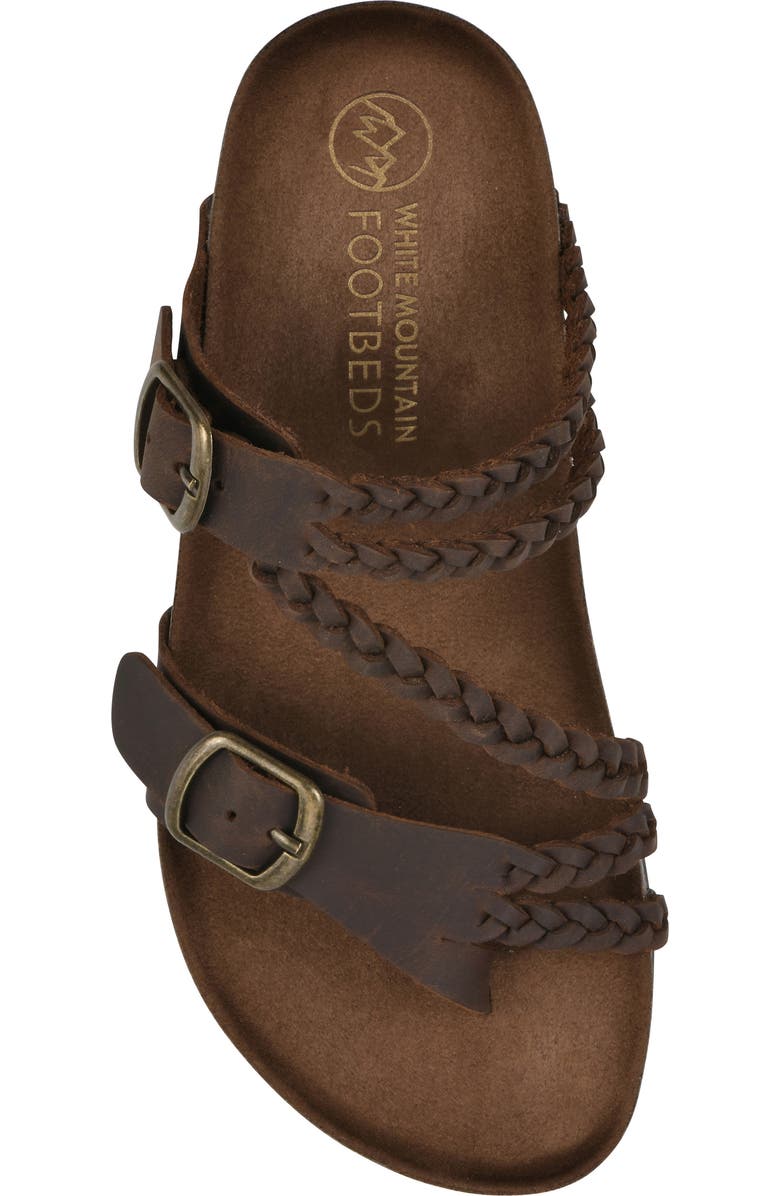 CLIFFS BY WHITE MOUNTAIN Haziest Sandal, Alternate, color, Brown Leather