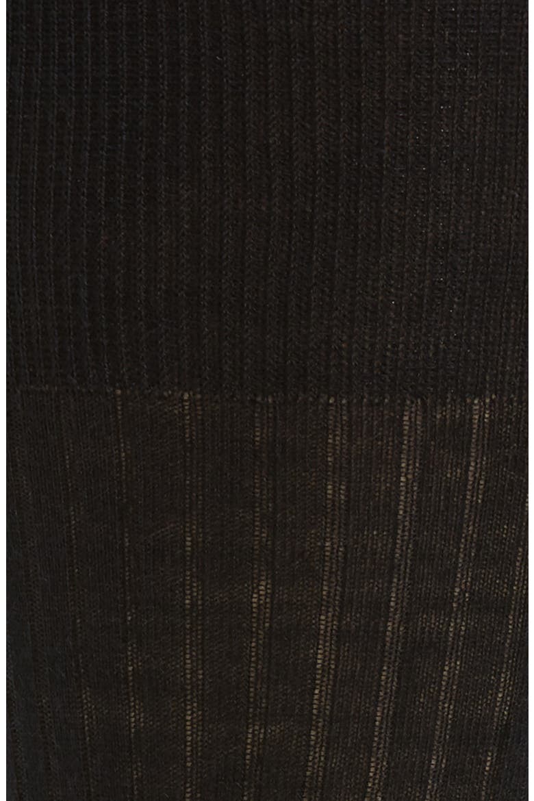 No. 7 Merino Wool Blend Dress Socks, Alternate, color, BLACK