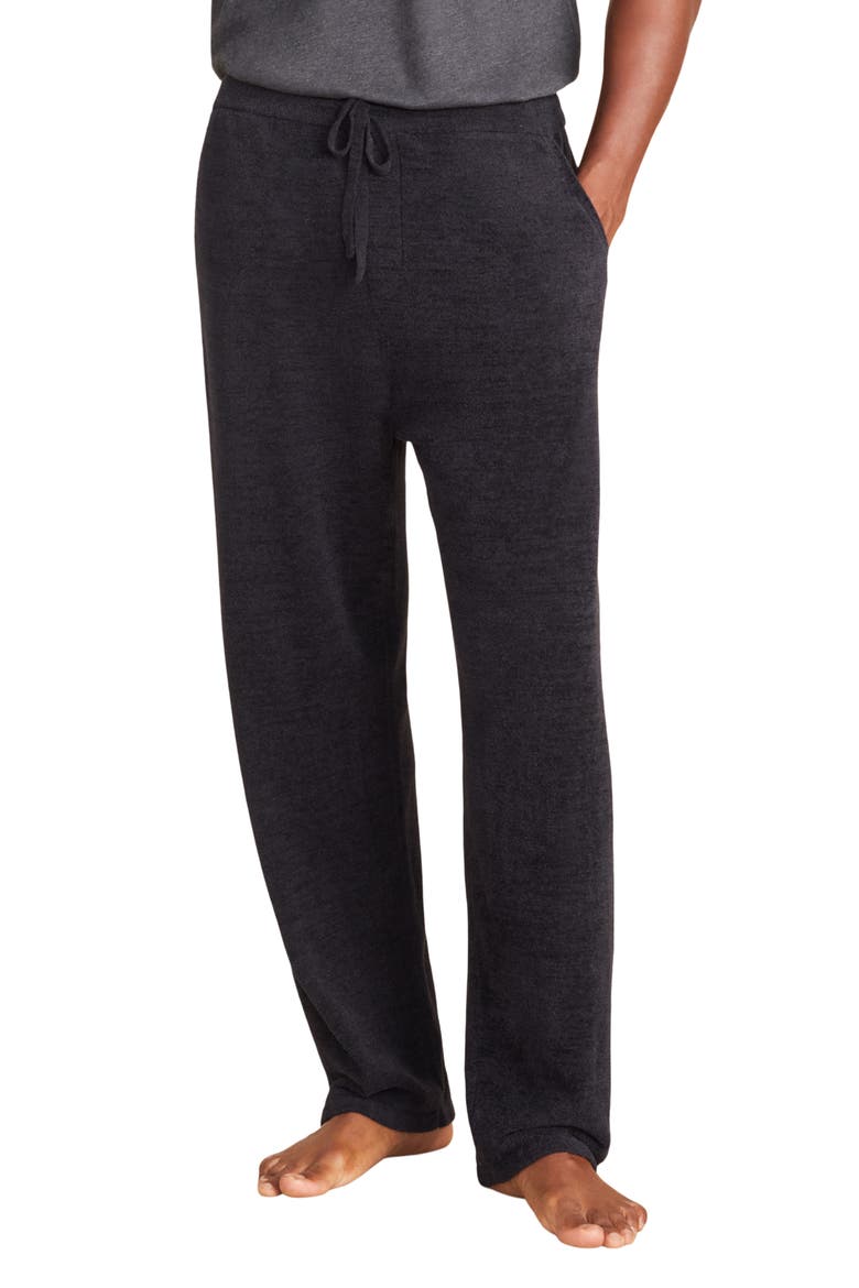 Fleece Lounge Pants, Main, color, BLACK