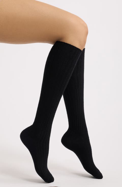 Rib Knee Socks