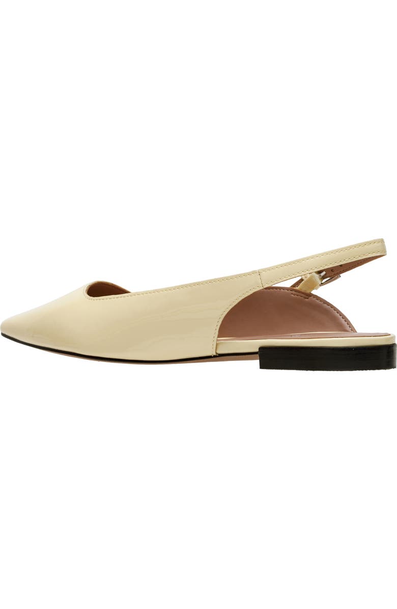 Linea Paolo Caia Pointed Toe Slingback Flat, Alternate, color, Light Yellow