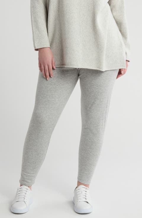 High Waist Fleece Leggings (Plus Size)