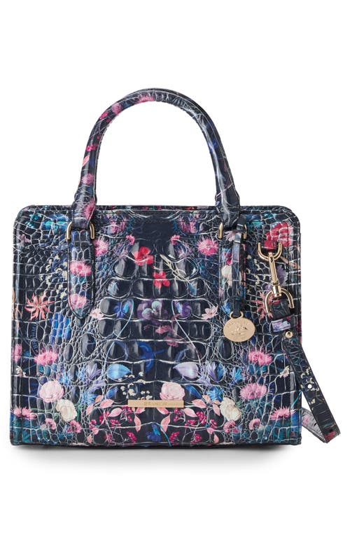 Brahmin Cami Embossed Leather Satchel