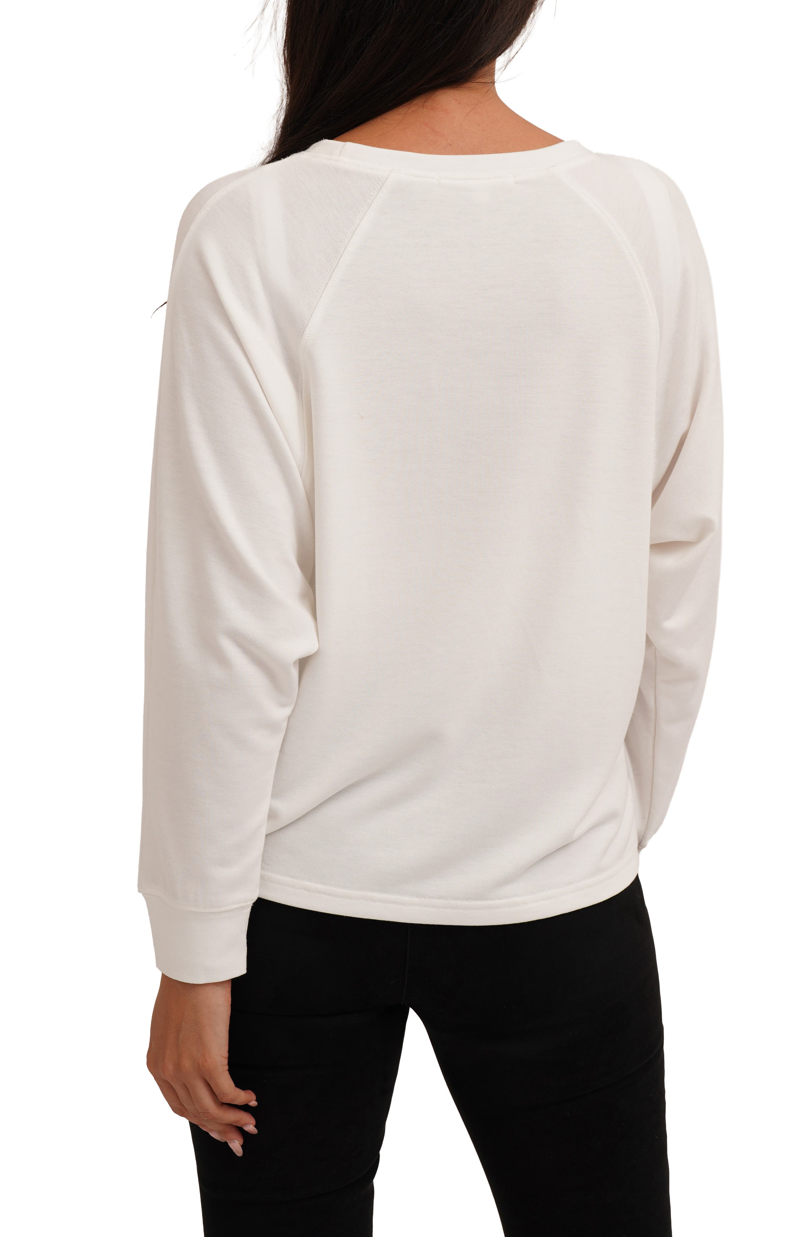 Paris Shoes Raglan Long Sleeve Graphic T-Shirt, Alternate, color, BONE