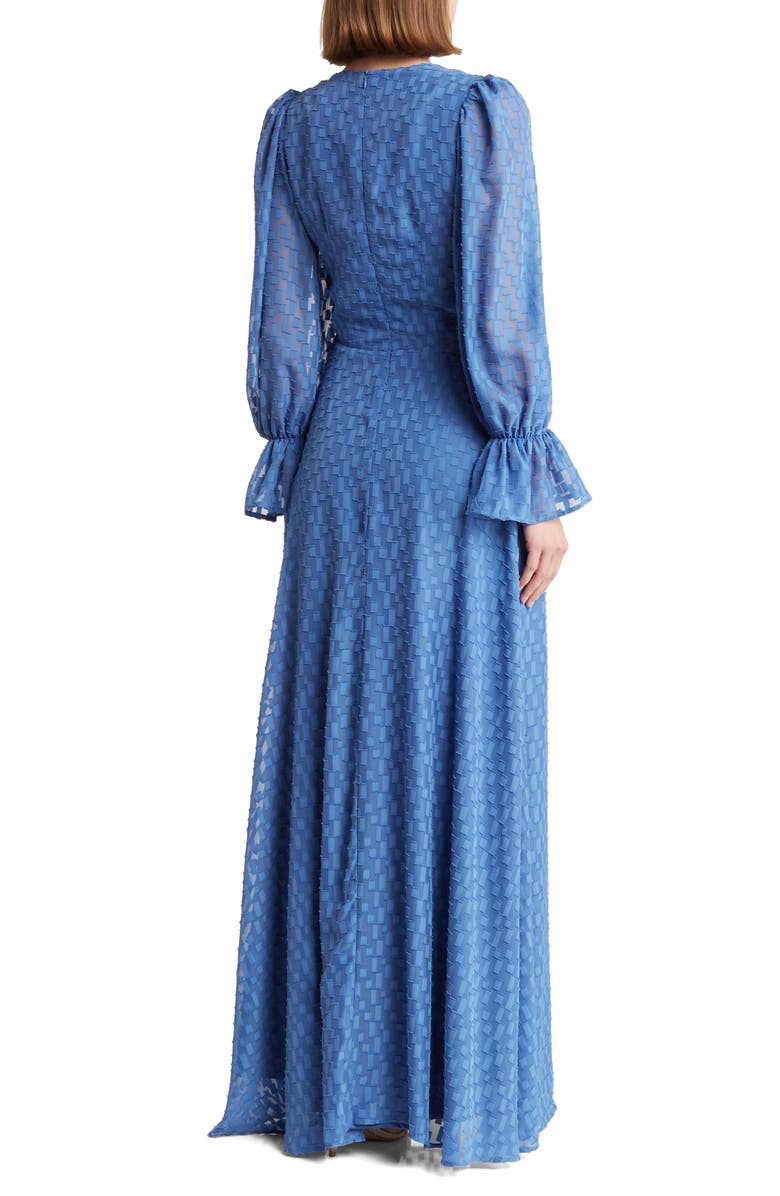 BY DESIGN Eva Long Sleeve Maxi Dress, Alternate, color, Dutch Blue