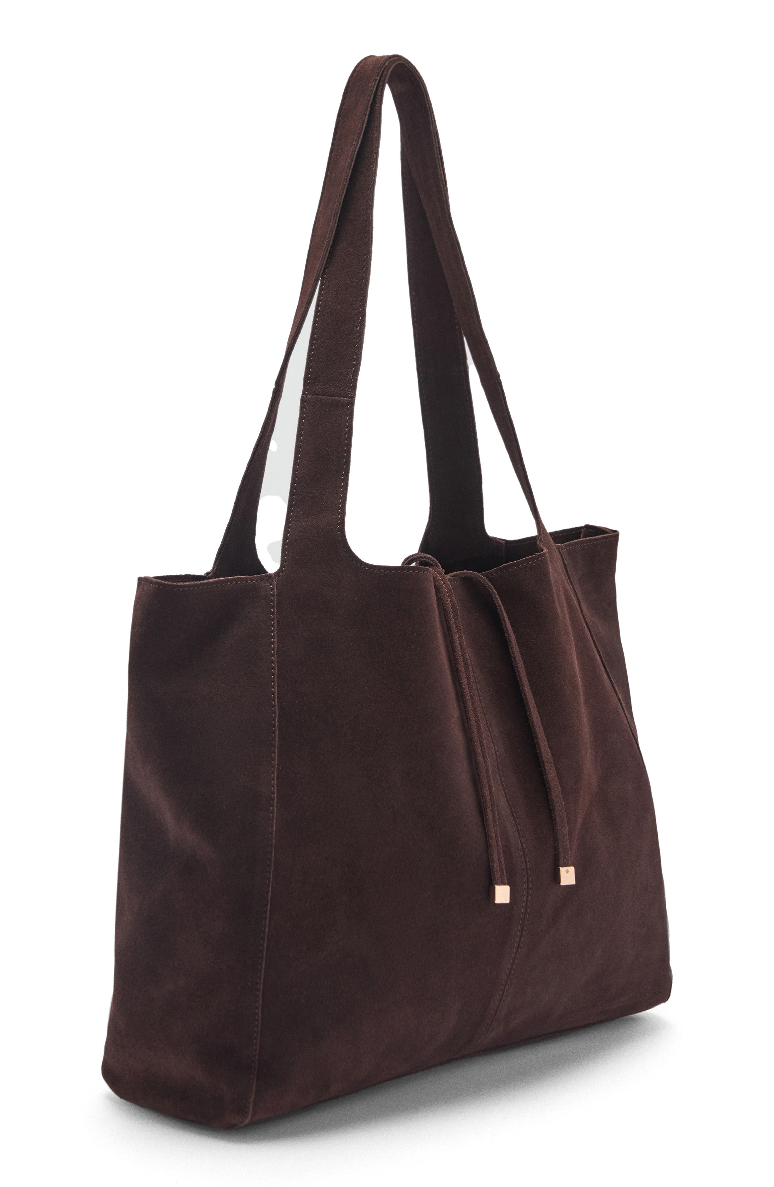 MANGO Suede Shopper Tote