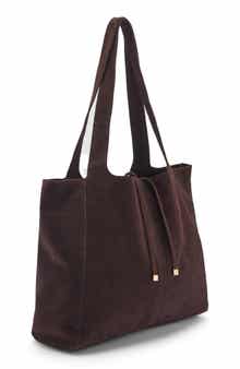 MANGO Suede Shopper Tote