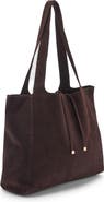 MANGO Suede Shopper Tote