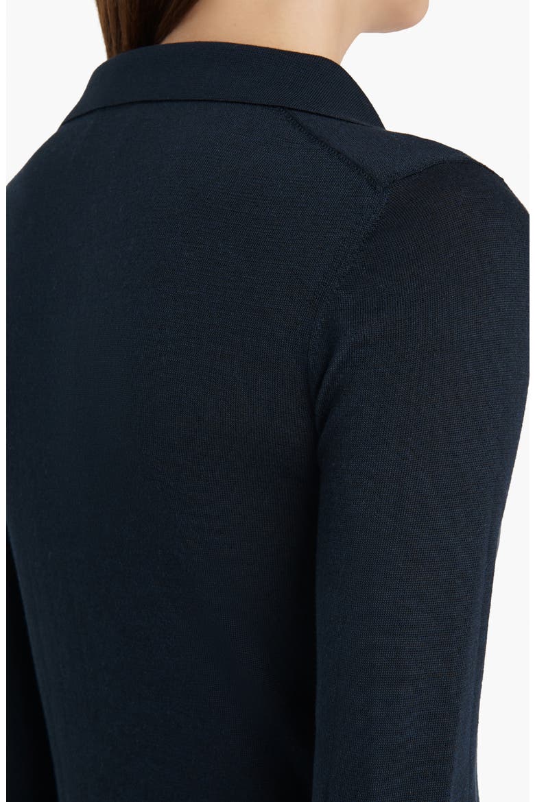 Mikel Wool Blend Polo Sweater, Alternate, color, MIDNIGHT NAVY