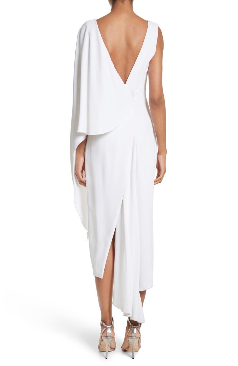 CUSHNIE Leta Drape Dress, Alternate, color, 