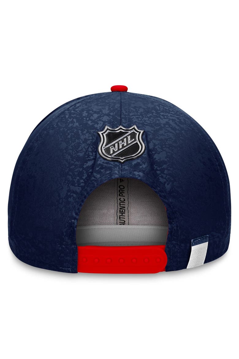 Men's Fanatics Branded  Navy/Red Washington Capitals Authentic Pro Rink Two-Tone Snapback Hat, Alternate, color, Navy