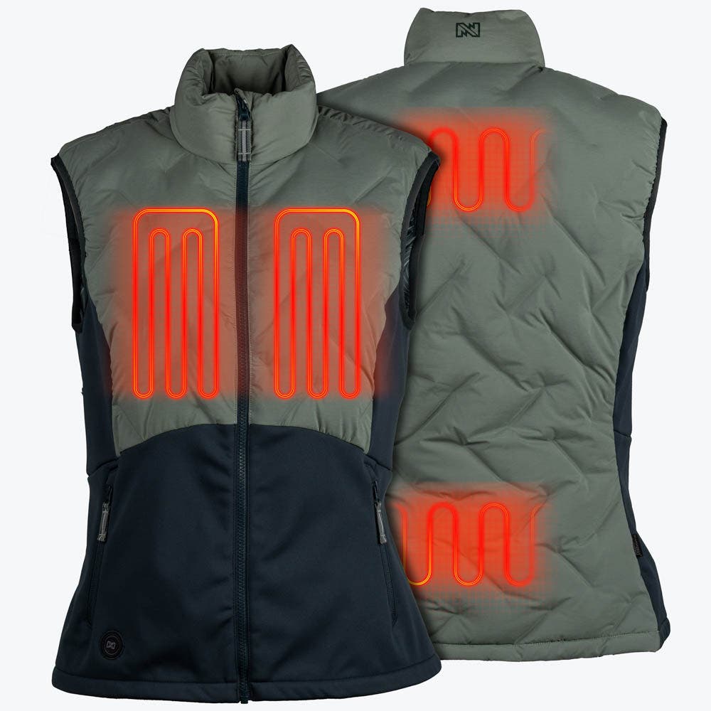 Women's Natural Down Hybrid Heated Vest - image 4