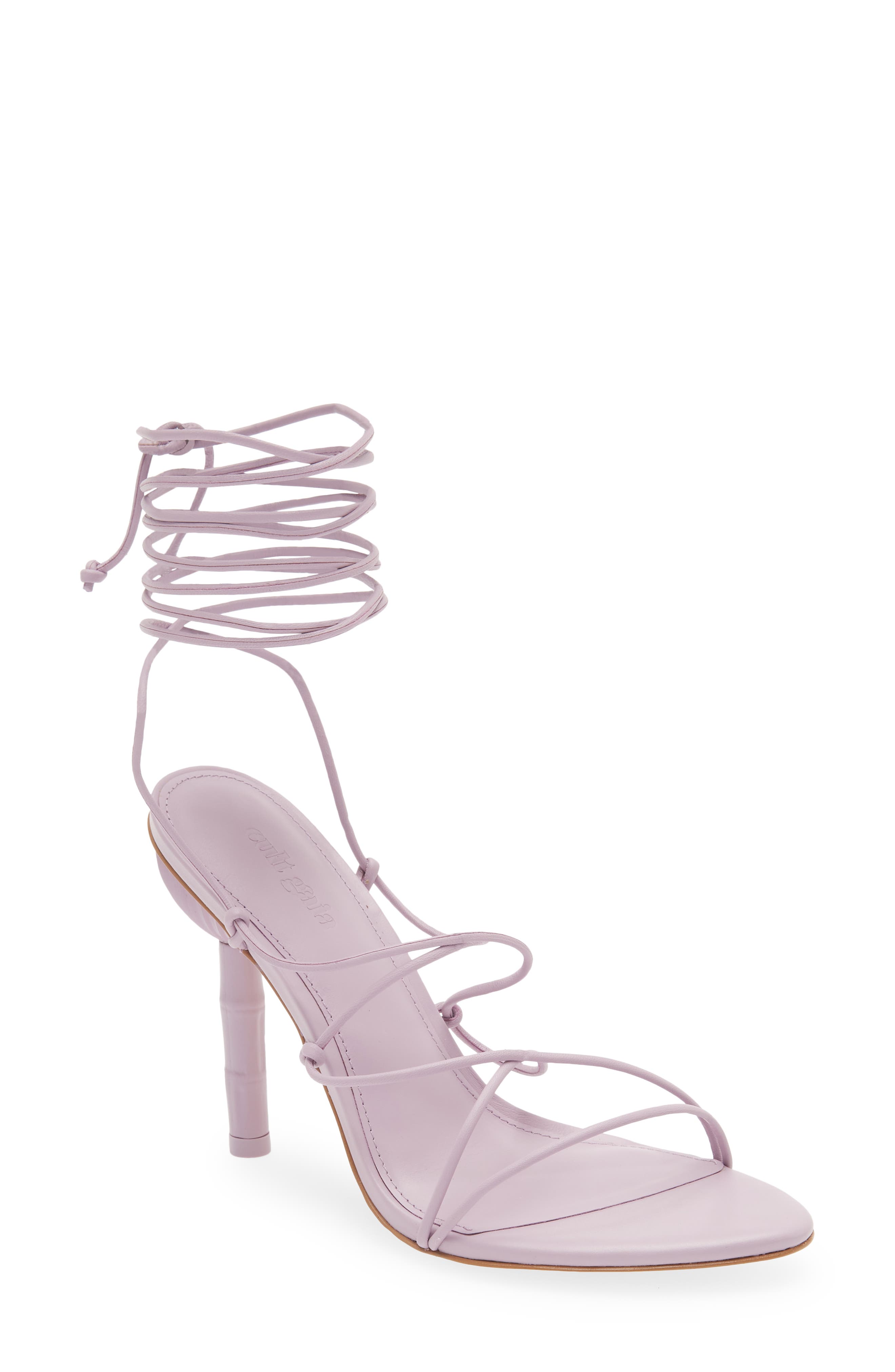 Soleil Ankle Tie Sandal, Main, color, DUSTY LILAC