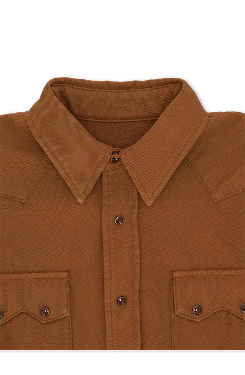 Fortela Toledo Texan Shirt, Alternate, color, Dark Brown