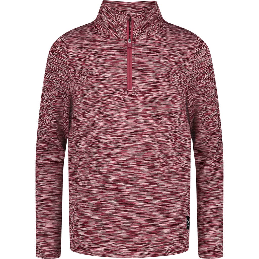 Under Armour Kids' Half Zip Pullover Sweater In Brown