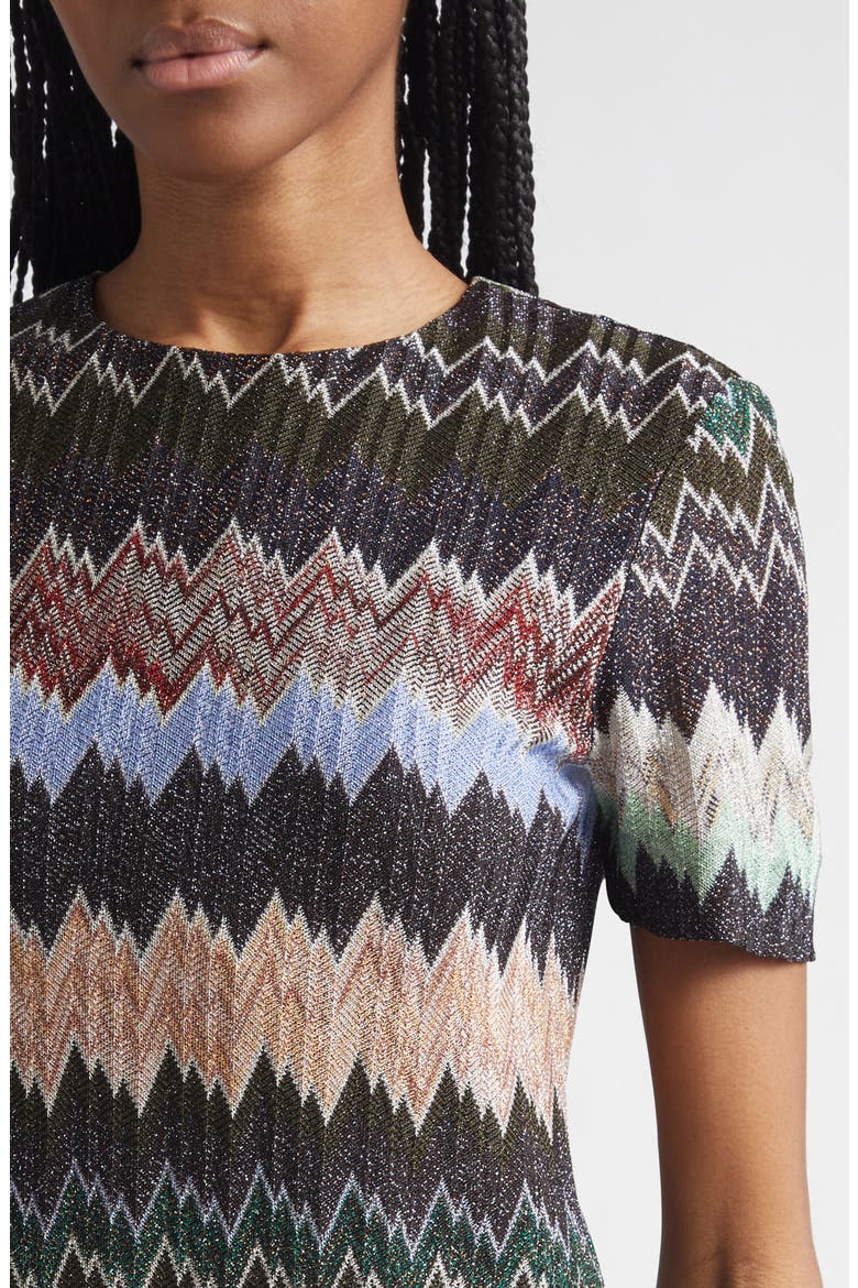 Metallic Raschel Knit Dress, Alternate, color, MULTICOLOR BLACK