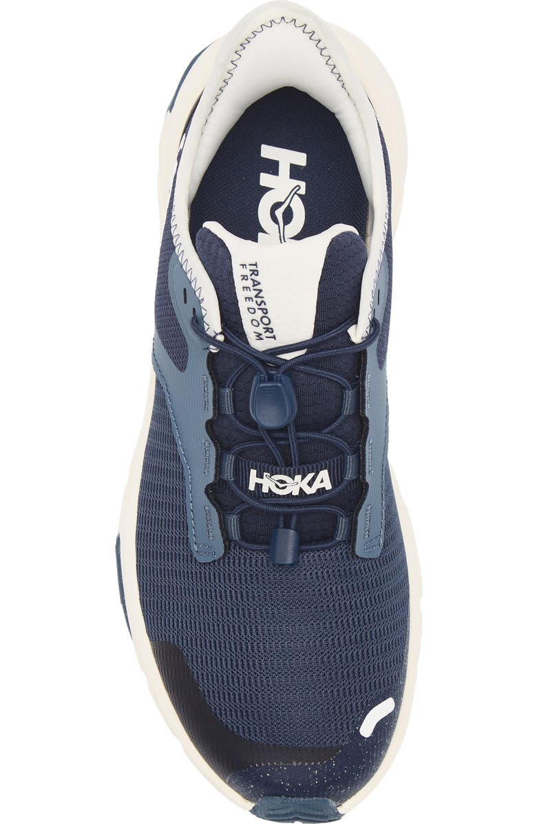 HOKA Kids' Transport Freedom Hiking Sneaker, Alternate, color, Varsity Navy / Alabaster