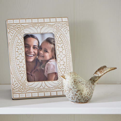 Tag Gray Stoneware Bird Figurine Decorative Ceramic Animal In Brown