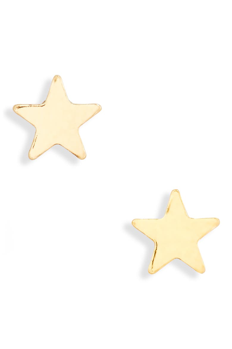 Tiny Star Stud Earrings, Main, color, GOLD FILL